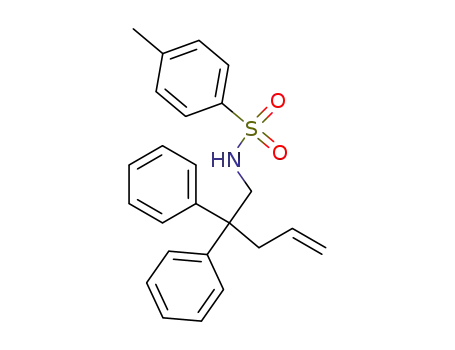 Molecular Structure of 527737-44-6 (Benzenesulfonamide, N-(2,2-diphenyl-4-pentenyl)-4-methyl-)