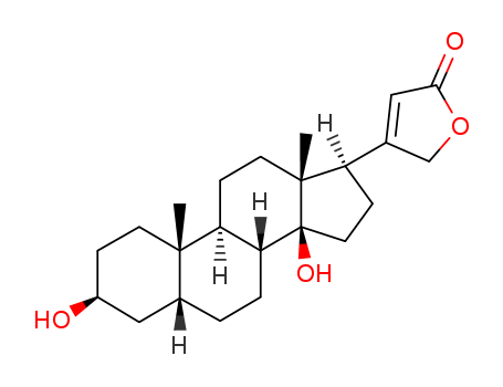 Card-20(22)-enolide,3,14-dihydroxy-, (3b,5b)-(143-62-4)