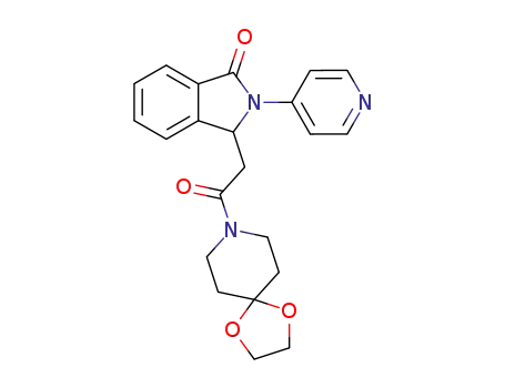 3-[2-(1,4-dioxa-8-azaspiro[4,5]dec-8-yl)-2-oxoethyl]-2-pyridin-4-ylisoindolin-1-one
