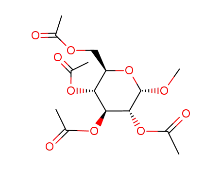 Molecular Structure of 604-70-6 (METHYL-2,3,4,6-TETRA-O-ACETYL-ALPHA-D-GLUCOPYRANOSIDE)