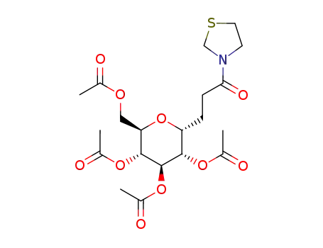 Acetic acid (2R,3R,4R,5S,6R)-3,5-diacetoxy-2-acetoxymethyl-6-(3-oxo-3-thiazolidin-3-yl-propyl)-tetrahydro-pyran-4-yl ester