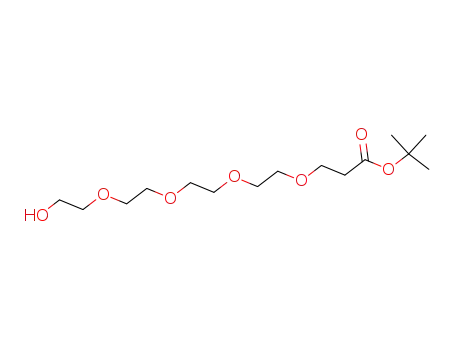 3,6,9,12-Tetraoxapentadecan-15-oic acid, 1-hydroxy-, 1,1-dimethylethylester