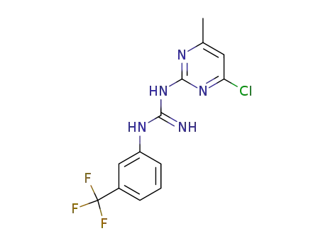 N-(4-chloro-6-methyl-pyrimidin-2-yl)-N'-(3-trifluoromethyl-phenyl)-guanidine