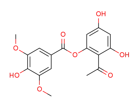 4-hydroxy-3,5-dimethoxy-benzoic acid 2-acetyl-3,5-dihydroxy-phenyl ester