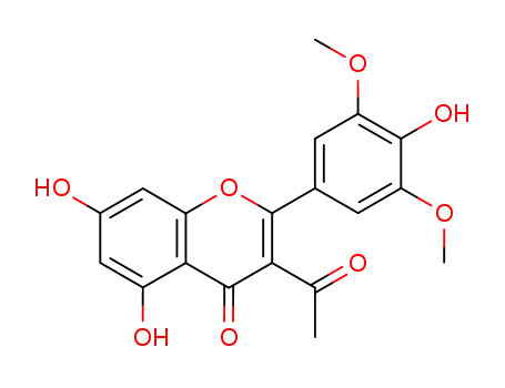 3-acetyl-5,7-dihydroxy-2-(4-hydroxy-3,5-dimethoxy-phenyl)-chromen-4-one