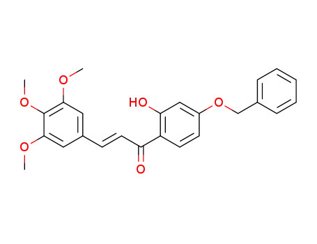 1-(4-benzyloxy-2-hydroxy-phenyl)-3-(3,4,5-trimethoxy-phenyl)-propenone