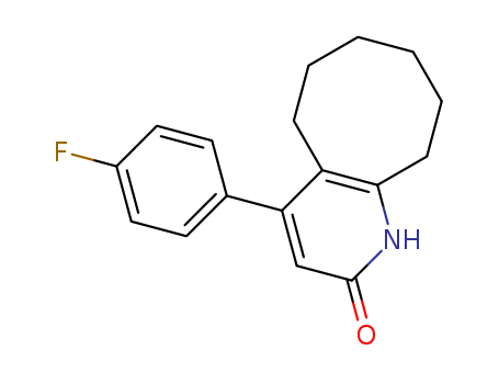Cycloocta[b]pyridin-2(1H)-one, 4-(4-fluorophenyl)-5,6,7,8,9,10-hexahydro-