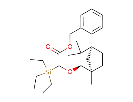 Triethylsilanyl-((1R,2R,4S)-1,3,3-trimethyl-bicyclo[2.2.1]hept-2-yloxy)-acetic acid benzyl ester