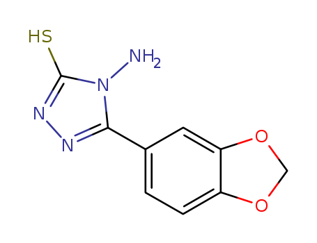 3H-1,2,4-Triazole-3-thione,
4-amino-5-(1,3-benzodioxol-5-yl)-2,4-dihydro-