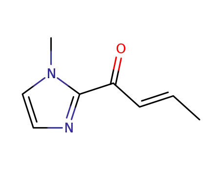 Molecular Structure of 860772-38-9 (2-Buten-1-one, 1-(1-methyl-1H-imidazol-2-yl)-, (2E)-)