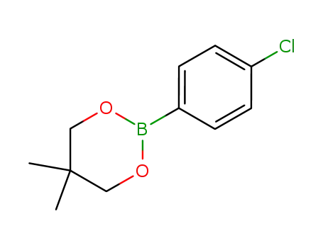 Molecular Structure of 827605-29-8 (1,3,2-Dioxaborinane, 2-(4-chlorophenyl)-5,5-dimethyl-)
