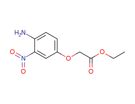 Molecular Structure of 59820-64-3 (Acetic acid, (4-amino-3-nitrophenoxy)-, ethyl ester)
