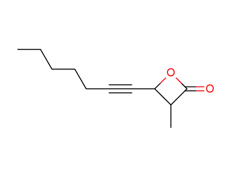 4-(hept-1-ynyl)-3-methyloxetan-2-one