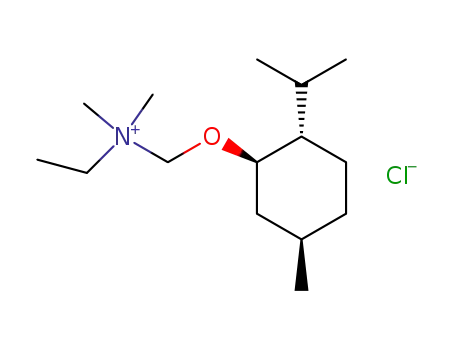 Ethyl-((1R,2S,5R)-2-isopropyl-5-methyl-cyclohexyloxymethyl)-dimethyl-ammonium; chloride