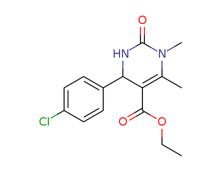 Ethyl 4-(4-chlorophenyl)-1,6-dimethyl-2-oxo-1,2,3,4-tetrahydro-5-pyrimidinecarboxylate