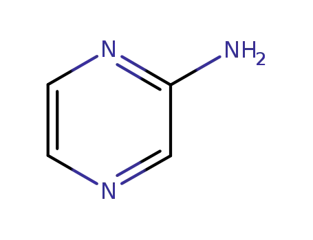 Molecular Structure of 5049-61-6 (Aminopyrazine)
