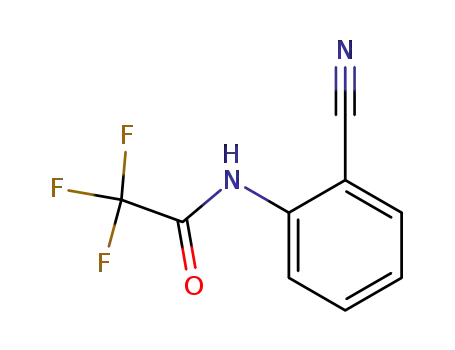 Molecular Structure of 64718-13-4 (Acetamide, N-(2-cyanophenyl)-2,2,2-trifluoro-)