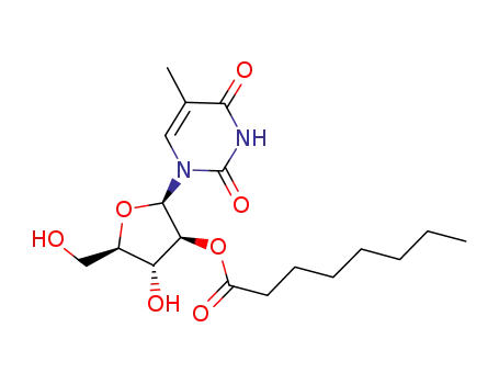 1-(2-O-octanoyl-β-D-arabinofuranosyl)thymine
