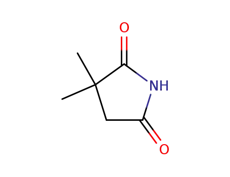Molecular Structure of 3437-29-4 (3,3-dimethylpyrrolidine-2,5-dione)