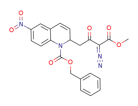 methyl 2-diazo-4-[2-(6-nitro-1-benzyloxycarbonyl-1,2-dihydro)quinoline]-3-oxobutyrate