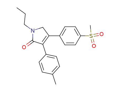 2H-Pyrrol-2-one,
1,5-dihydro-3-(4-methylphenyl)-4-[4-(methylsulfonyl)phenyl]-1-propyl-