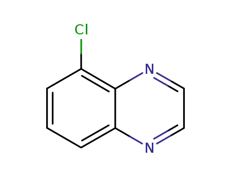 Molecular Structure of 62163-09-1 (5-Chloroquinoxaline)
