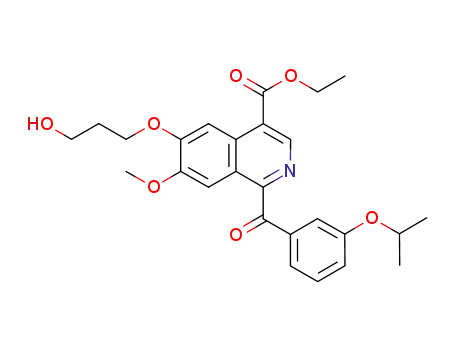 6-(3-hydroxy-propoxy)-hydroxy-1-(3-isopropoxy-benzoyl)-7-methoxy-isoquinoline-4-carboxylic acid ethyl ester