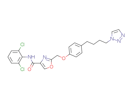 2-[4-(4-[1,2,3]Triazol-1-yl-butyl)-phenoxymethyl]-oxazole-4-carboxylic acid (2,6-dichloro-phenyl)-amide