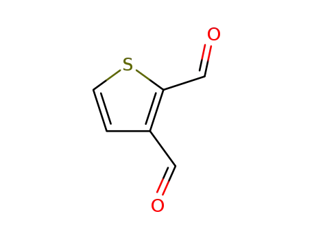 Molecular Structure of 932-41-2 (2,3-Thiophenedicarboxaldehyde)