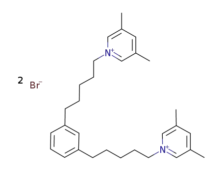 1,3-bis-[5-(3,5-dimethyl-pyridinium)-pentyl]-benzene dibromide