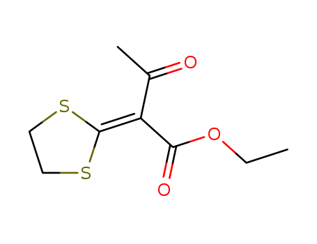 Butanoic acid, 2-(1,3-dithiolan-2-ylidene)-3-oxo-, ethyl ester