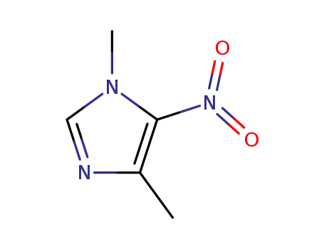 Molecular Structure of 57658-79-4 (Imidazole, 1,4-dimethyl-5-nitro-)
