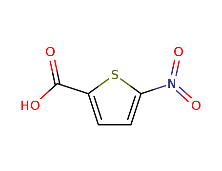 Molecular Structure of 6317-37-9 (5-Nitrothiophene-2-carboxylic acid)