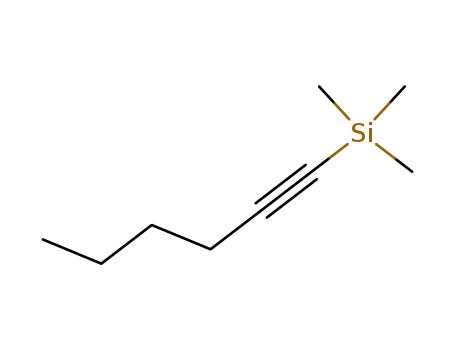 Molecular Structure of 3844-94-8 (1-Trimethylsilyl-1-hexyne)