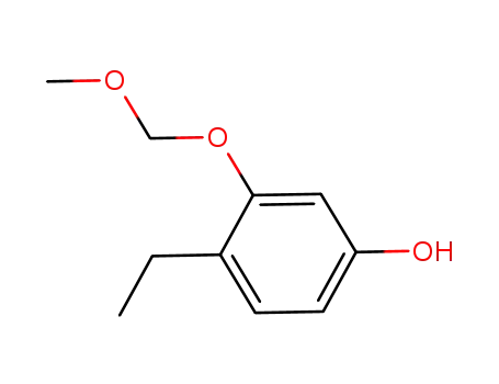 Molecular Structure of 628332-36-5 (Phenol, 4-ethyl-3-(methoxymethoxy)-)