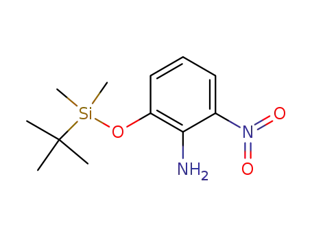 Molecular Structure of 639084-14-3 (Benzenamine, 2-[[(1,1-dimethylethyl)dimethylsilyl]oxy]-6-nitro-)
