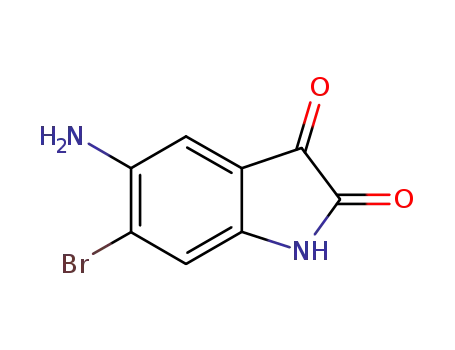 Molecular Structure of 851366-93-3 (1H-Indole-2,3-dione, 5-amino-6-bromo-)