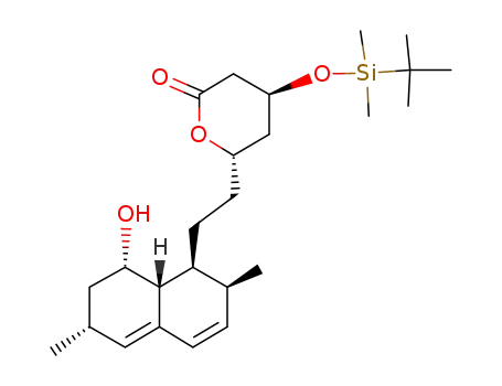 6 (R)-[2-(8'(S)-hydroxy-2'(S),6'(R)-dimethyl-l',2',6',7',8',8a'(R)-hexahydronaphthyl-1' (S)) ethyl]-4 (R)-(dimethyl-tert-butylsilyloxy)-3,4,5,6-tetrahydro-2H-pyran-2-on