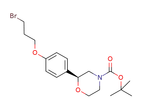 tert-butyl (2S)-2-(4-(3-bromopropyloxy)phenyl)morpholine-4-carboxylate