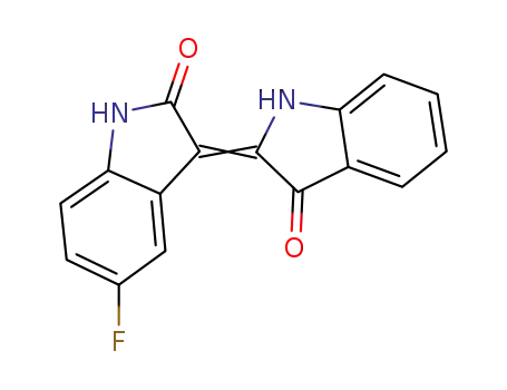 2H-Indol-2-one,
3-(1,3-dihydro-3-oxo-2H-indol-2-ylidene)-5-fluoro-1,3-dihydro-