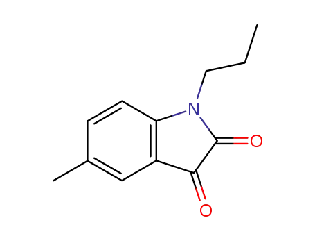Molecular Structure of 63725-87-1 (1H-Indole-2,3-dione, 5-methyl-1-propyl-)