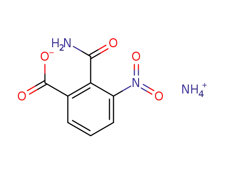 Molecular Structure of 316833-29-1 (Benzoic acid, 2-(aminocarbonyl)-3-nitro-, monoammonium salt)