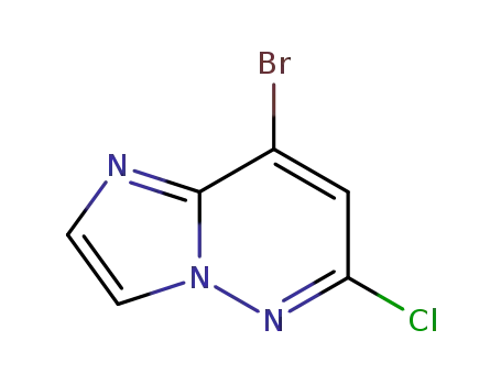 Molecular Structure of 933190-51-3 (8-Bromo-6-chloroimidazo[1,2-b]pyridazine)