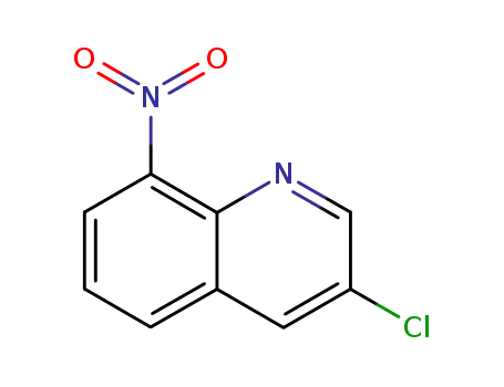 Molecular Structure of 73868-16-3 (3-CHLORO-8-NITROQUINOLINE)