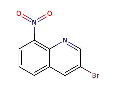 Molecular Structure of 5341-07-1 (3-BROMO-8-NITROQUINOLINE)