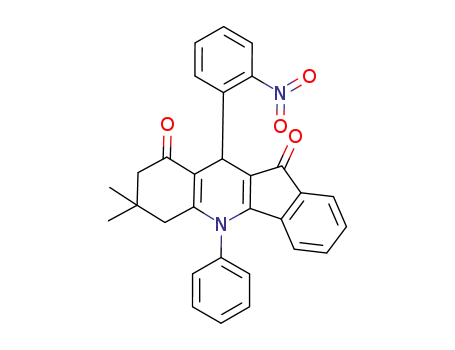 7,8-dihydro-7,7-dimethyl-5-(2-nitrophenyl)-10-phenyl-5H-indeno[1,2-b]quinolin-9,11(6H,10H)-dione