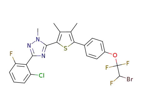 5-{5-[4-(2-bromo-1,1,2-trifluoroethoxy)phenyl]-3,4-dimethylthiophen-2-yl}-3-(2-chloro-6-fluorophenyl)-1-methyl-1H-[1,2,4]triazole