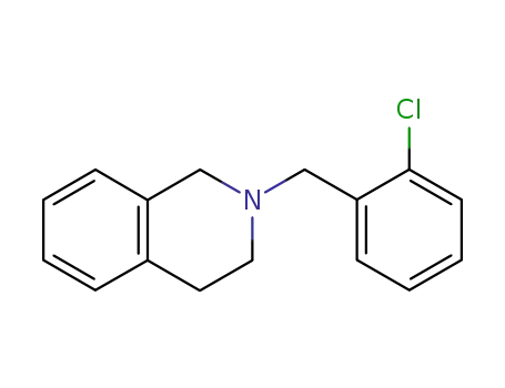 Molecular Structure of 72809-43-9 (Isoquinoline, 2-[(2-chlorophenyl)methyl]-1,2,3,4-tetrahydro-)
