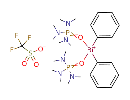 diphenylbismuth triflate - (hexamethylphosphoric triamide)2 complex