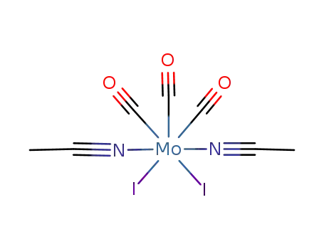 Molecular Structure of 102349-56-4 (Molybdenum, bis(acetonitrile)tricarbonyldiiodo-)